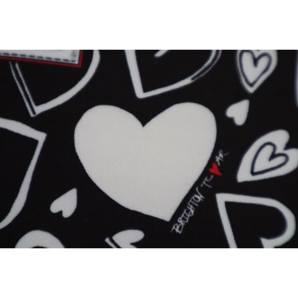 Brighton Black/White Hearts Endless Love Nylon Crossbody Fanny Pack Belt Bag - Picture 9 of 16